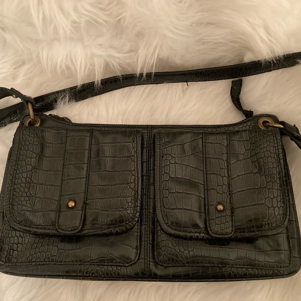 Simply Vera Black Faux Leather Handbag